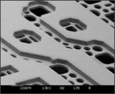 SEM images of apertures